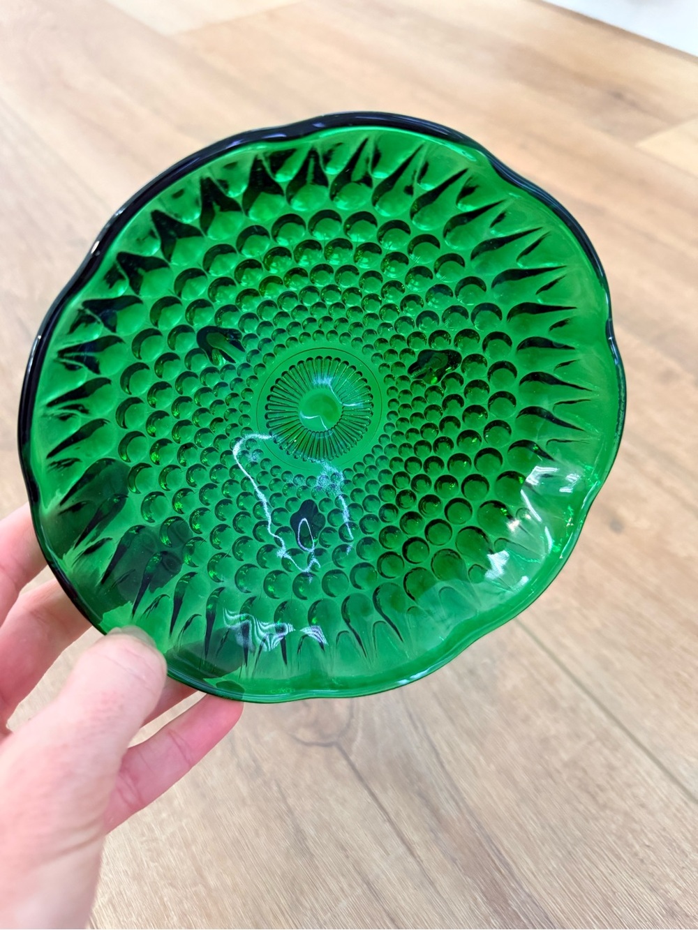 Green Crystal dish